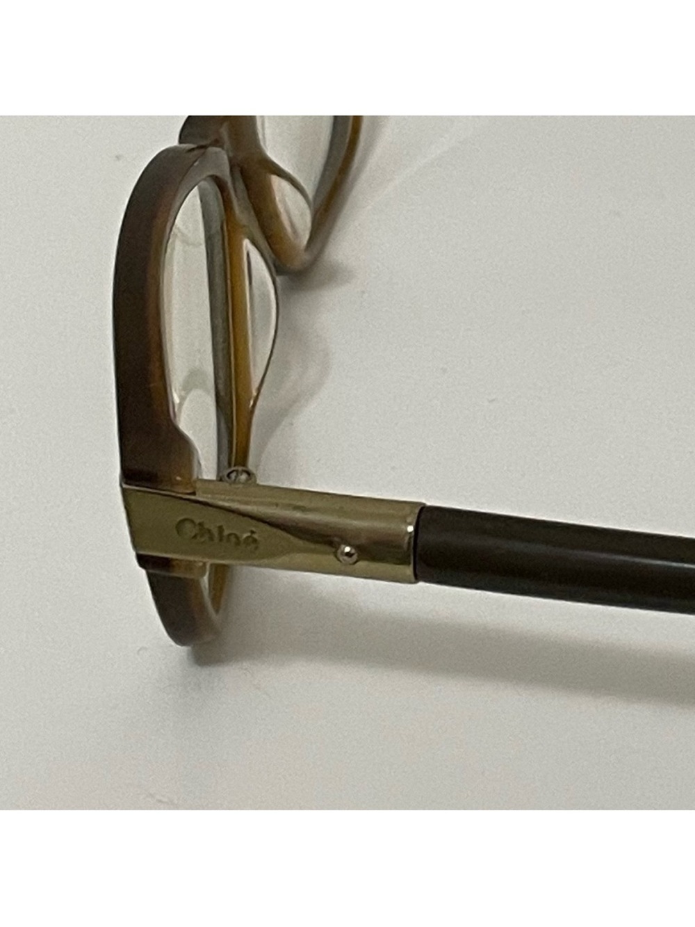 Chloe Vintage Classic Brown Rectangular Glasses - Picture 9 of 15